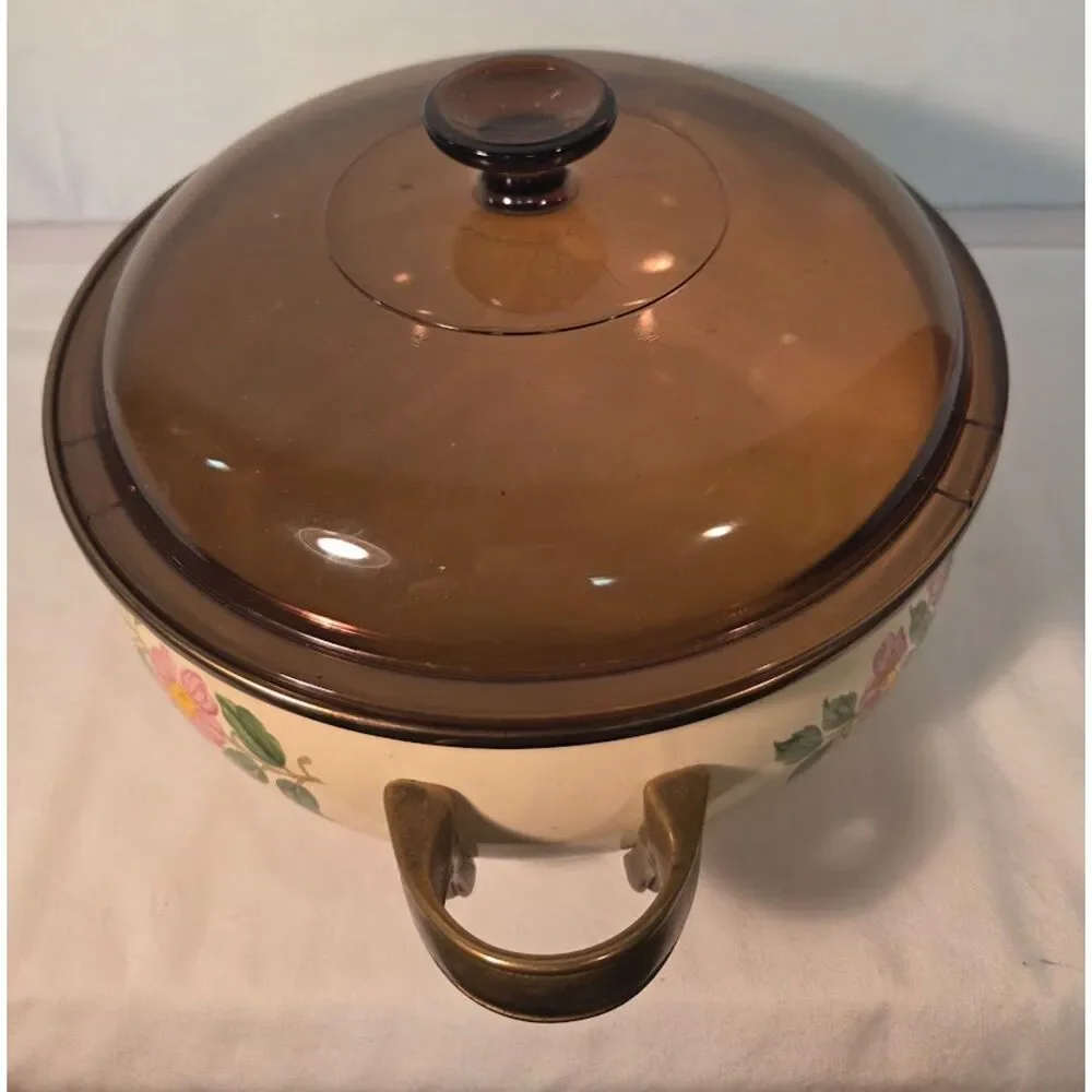 Franciscan Desert Rose Casserole Dish With Lid Vintage Floral Ovenware